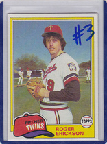 1981 Topps Base Set #434 Roger Erickson