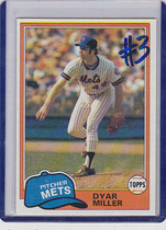 1981 Topps Base Set #472 Dyar Miller