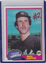 1981 Topps Base Set #483 Mike Griffin