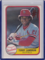 1981 Fleer Base Set #539 Tito Landrum