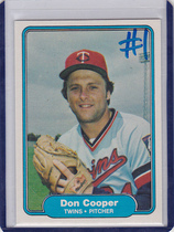 1982 Fleer Base Set #550 Don Cooper