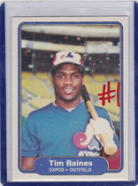 1982 Fleer Base Set #202 Tim Raines