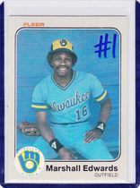 1983 Fleer Base Set #32 Marshall Edwards