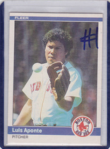 1984 Fleer Base Set #389 Luis Aponte