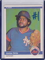 1984 Fleer Base Set #594 Junior Ortiz
