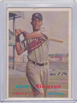 1957 Topps Base Set #225 Harry Simpson
