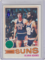1977 Topps Base Set (White Stock Back) #95 Alvan Adams