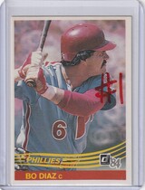 1984 Donruss Base Set #137 Bo Diaz