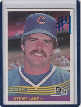 1984 Donruss Base Set #198 Steve Lake