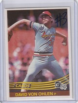 1984 Donruss Base Set #205 Dave Von Ohlen