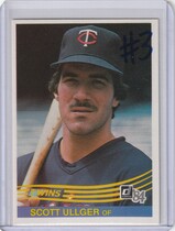 1984 Donruss Base Set #438 Scott Ullger