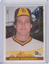 1984 Donruss Base Set #446 Dennis Rasmussen