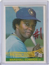 1984 Donruss Base Set #490 Marshall Edwards