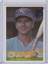 1984 Donruss Base Set #496 Joe Simpson