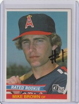 1984 Donruss Base Set #42 Mike Brown