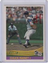 1984 Donruss Base Set #76 Chuck Rainey