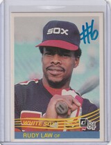 1984 Donruss Base Set #257 Rudy Law