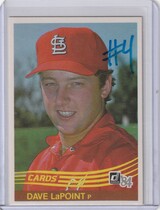 1984 Donruss Base Set #290 Dave LaPoint