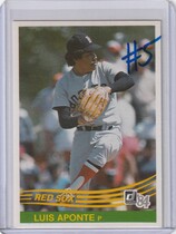 1984 Donruss Base Set #371 Luis Aponte