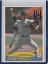 1984 Donruss Base Set #387 Fred Breining