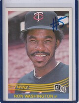 1984 Donruss Base Set #391 Ron Washington