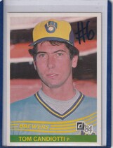 1984 Donruss Base Set #393 Tom Candiotti