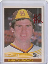 1984 Donruss Base Set #505 Mark Thurmond