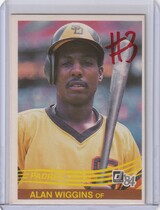 1984 Donruss Base Set #568 Alan Wiggins