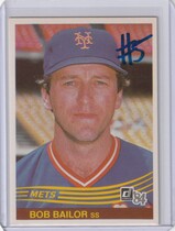 1984 Donruss Base Set #595 Bob Bailor