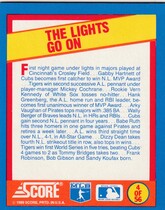 1989 Score A Year to Remember Magic Motion Trivia #4 Crosley Field