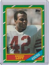 1986 Topps Base Set #168 Ronnie Lott