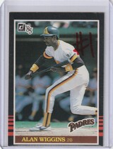 1985 Donruss Base Set #80 Alan Wiggins