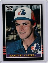 1985 Donruss Base Set #575 Randy St. Claire