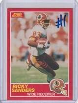 1989 Score Base Set #122 Rickey Sanders