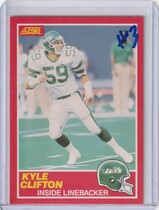 1989 Score Base Set #163 Kyle Clifton