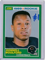 1989 Score Base Set #247 Donnell Woolford