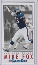 1992 Fleer GameDay #256 Mike Fox