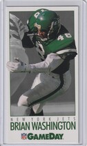 1992 Fleer GameDay #345 Brian Washington