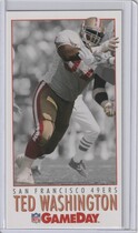 1992 Fleer GameDay #369 Ted Washington