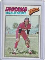 1977 Topps Base Set #168 Charlie Spikes