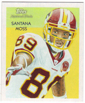 2009 Topps National Chicle Mini Chicle Back #176 Santana Moss