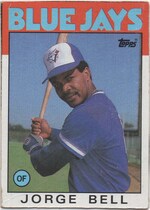 1986 Topps Wax Box Cards #A George Bell