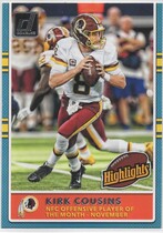2017 Donruss Highlights #19 Kirk Cousins