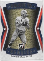2017 Donruss Salute to Service #3 Roger Staubach