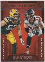 2016 Panini Royal Family #5 Clay Matthews|Jake Matthews