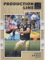 2017 Donruss Production Line Touchdowns #3 Drew Brees