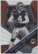 2020 Panini Mosaic Will to Win #WW13 Dak Prescott