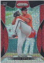2019 Panini Prizm Prizm Red Mojo #48 Luis Ortiz
