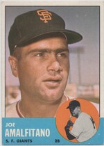 1963 Topps Base Set #199 Joe Amalfitano