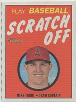 2019 Topps Heritage 1970 Topps Scratch-Off #1 Mike Trout